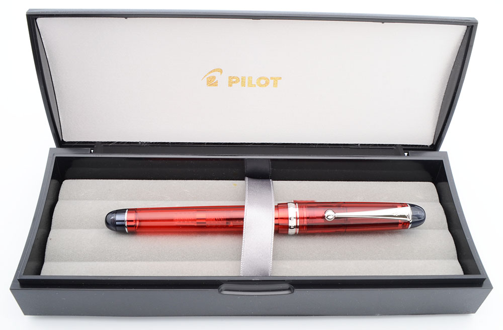 Pilot Custom 74 Fountain Pen (2018) - Red, Rhodium Trim, C/C, 14k